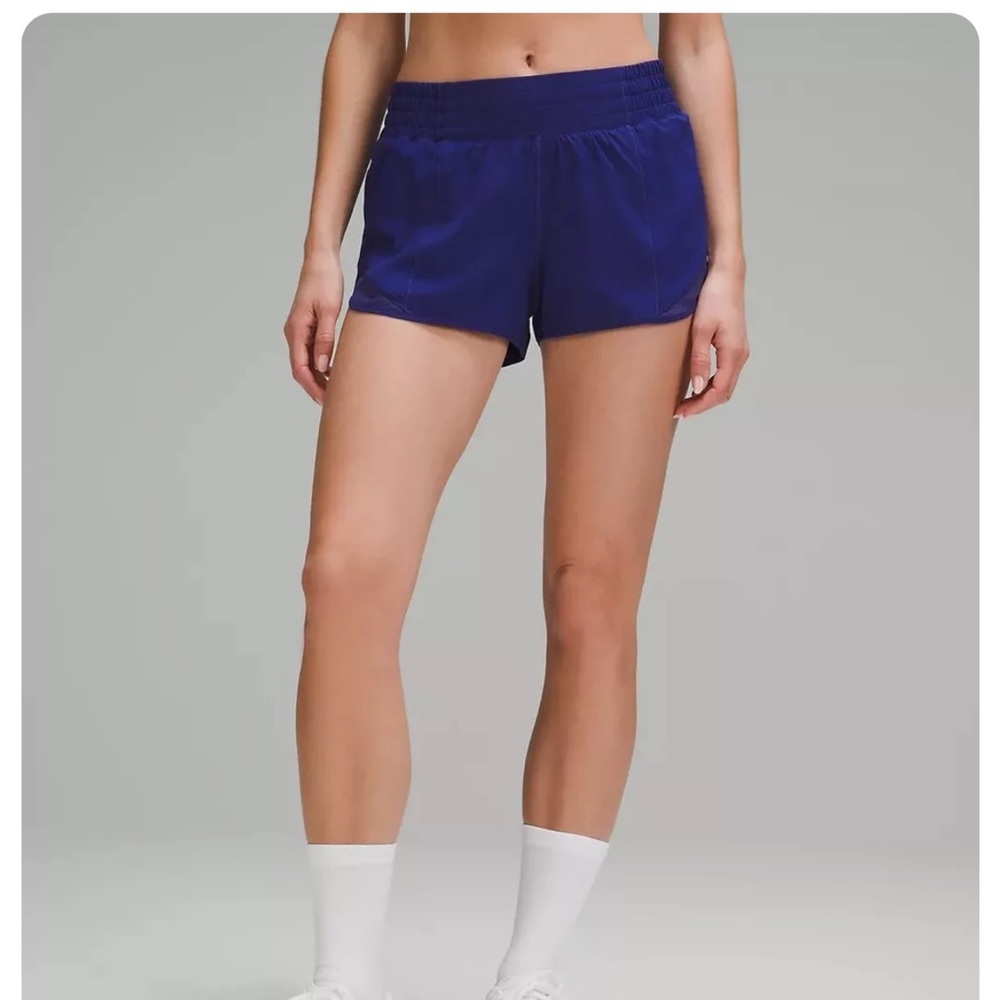 Lululemon Hotty Hot shorts Larkspur NWT size 14